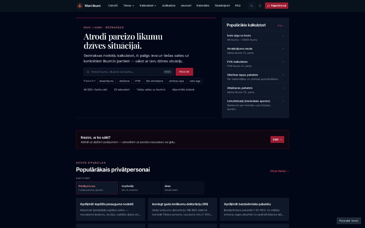 manilikumi.lv - Mani likumi